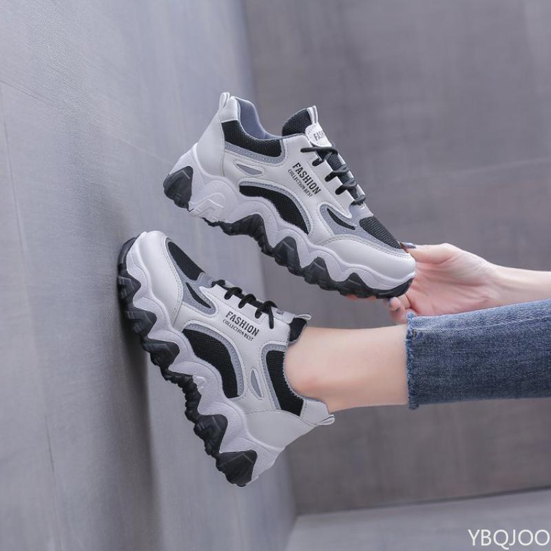 Neue Damen Dad Schuhe Lässige dicksohlige Sneaker vielseitiger Mesh-Schuh Outdoor rutschfest Laufschuhe Damenschuhe Zapatos Mujer