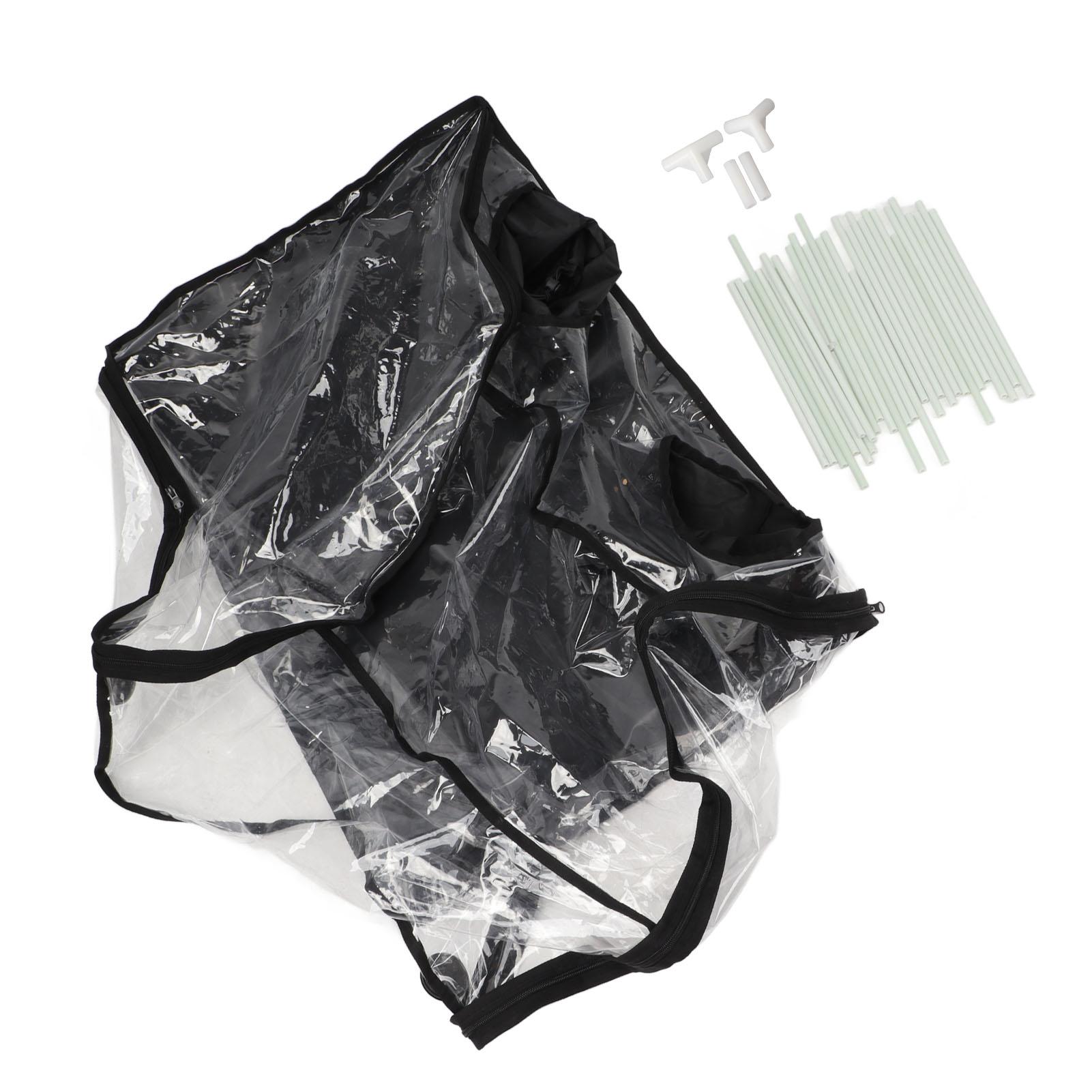 Spacious Mushroom Cultivation Still Box Kit, Practical Transparent Growth Tent for Projects, Mushroom Planting Bag Box, Mycology Fume Hood with En