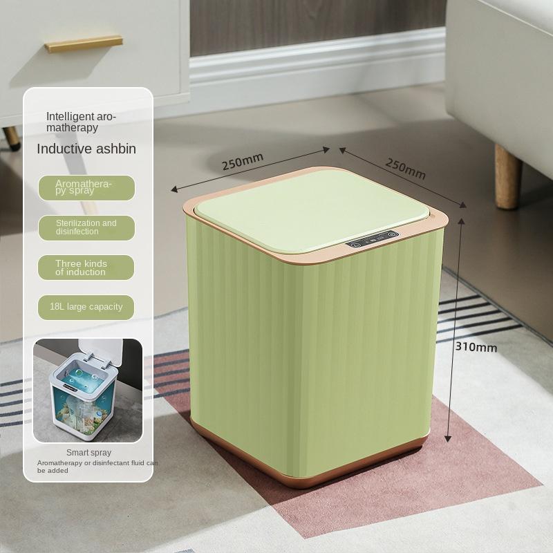 

18Lnew светящийся интеллектуальный автоматический индукционный мусорный бак для кухни, гостиной, туалета, дезинфекция, складной ящик для хранения, дом Rechargeable