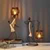Vintage Kerzenhalter Home Dekoration Metall Menschen Modell Candelabros Dekorative Kreative Leuchter Party Hochzeit Centerpices