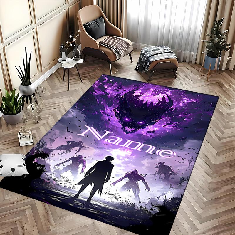 Custom Personalization Solo Leveling Area Rug - Perfect For Kitchen, Bathroom,Laundry Room Decor Large Size Available,Gift All Seasons