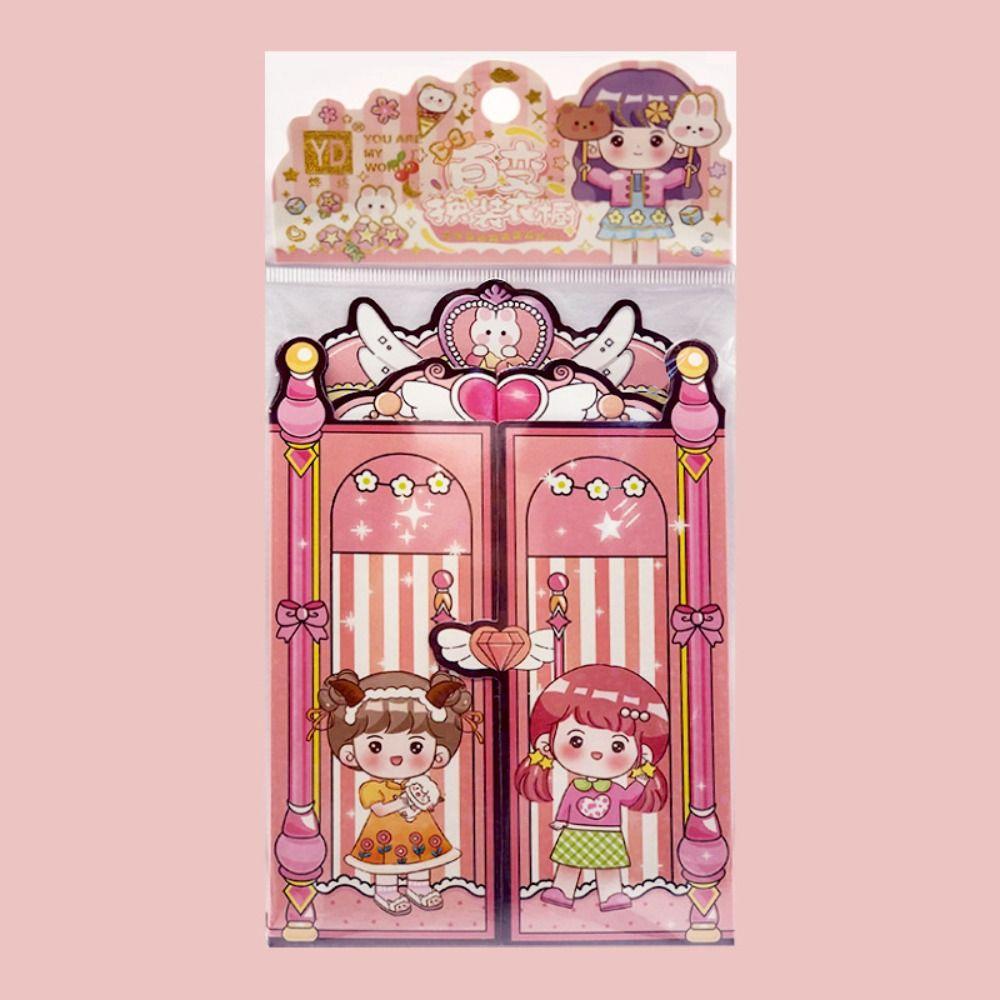 DIY Toy Princess Change Clothes Stickers Quiet Book Busy Book Change Sticker  Children Adult