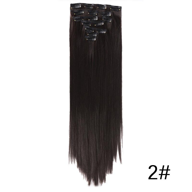 

Набор из семи частей для наращивания прямых волос, бесшовный и роскошный синтетический парик, естественный вид, подходящий для любого случая.