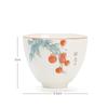 Boutique Ceramic Teacup Hand Painted Meditation Cup Single Portable Travel Tea Bowl Pu'er Master Cup Handmade Porcelain Tea Set