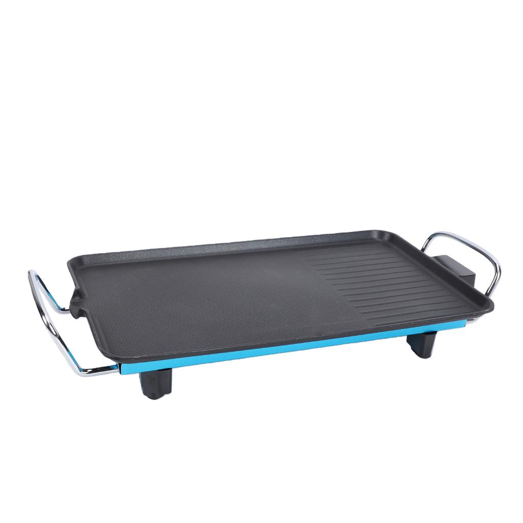 Elektrische Grillplatte Aluminiumlegierung Antihaft Beschichtet Einstellbare Temperatur Tischplatte Elektrischer Indoor Grill für Küche BBQ US-Stecker