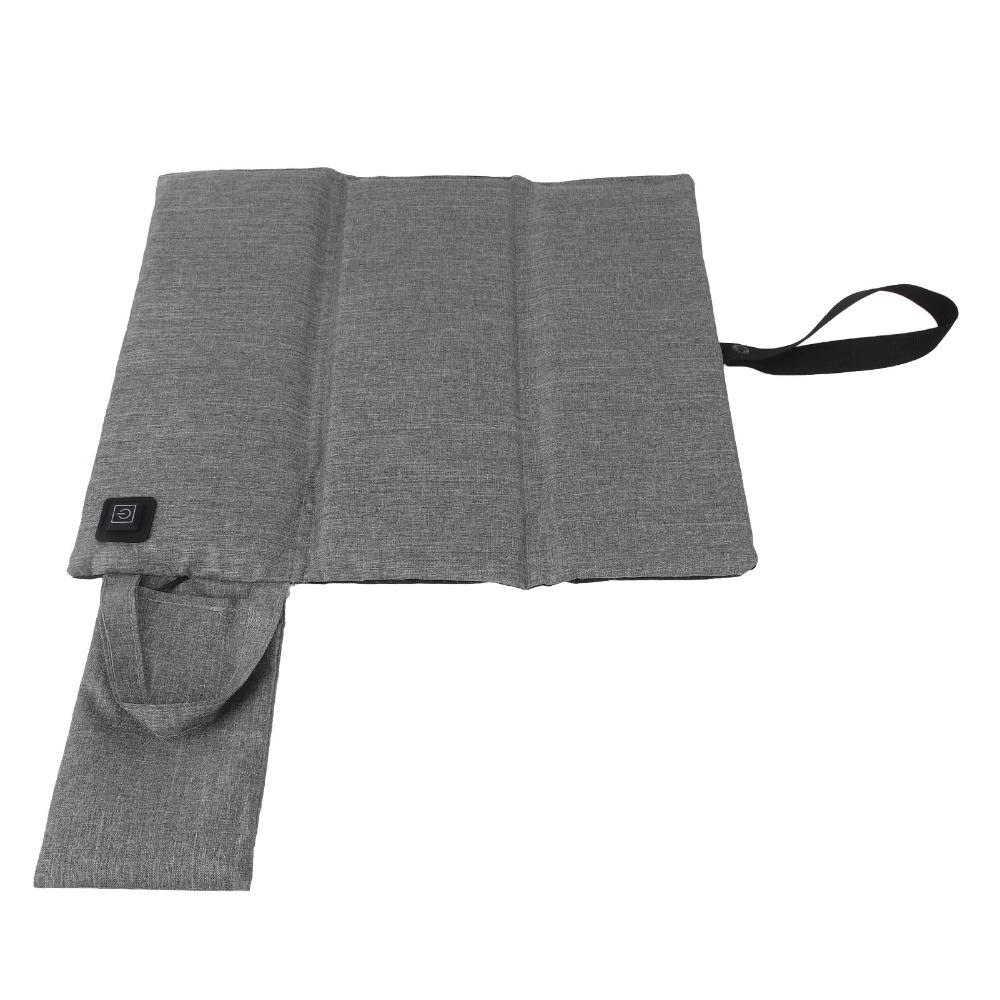 3-Fold Adjustable Heated Seat Cushion 3 Heat Settings Portable Stadium Seat  Camping