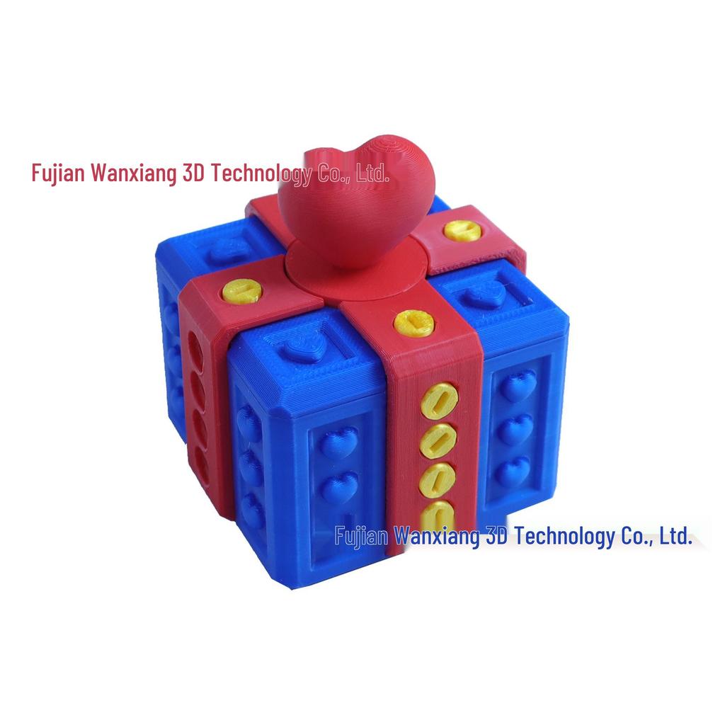 3D-gedrucktes Valentinstags-Nervgeschenk-Box-Ornament