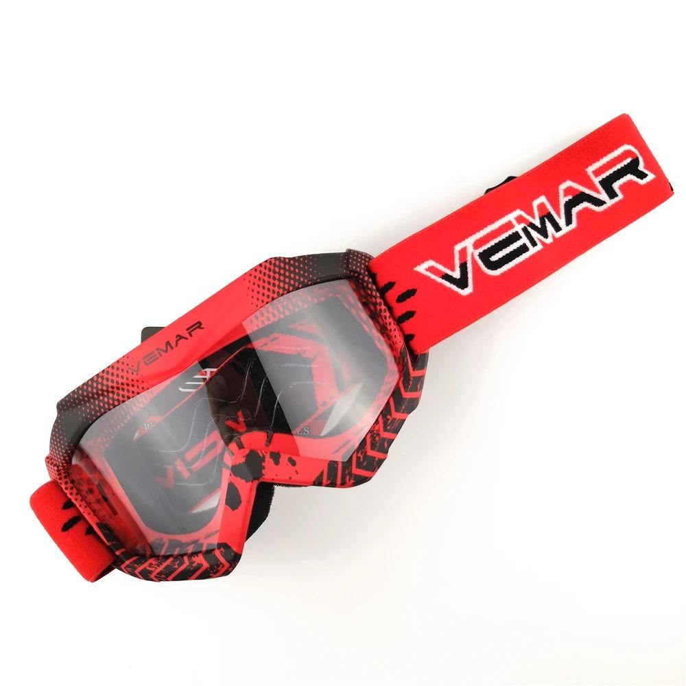 Vemar Offroad Motorradbrille Kinder Winddicht Motorradbrille Staubdicht Motocross Rennen MX MTB HD Moto Brille Kinder