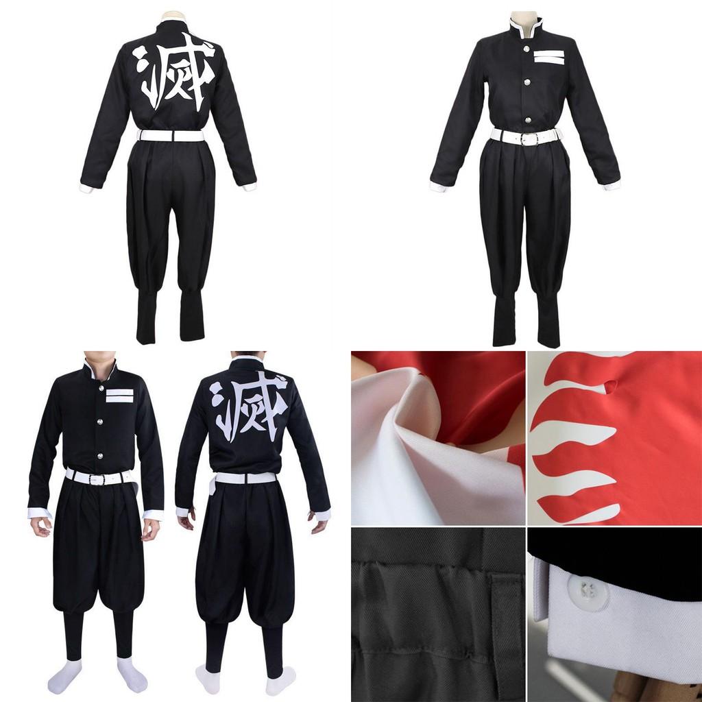 Breathable Demon Slayer Kimetsu No Yaiba Rengoku Kyoujurou Cosplay Costume Kimono Robe Suit Featuring Perfect Stitches And Fashionable Design