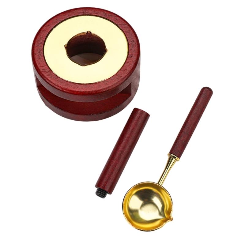 3 Pcs Wax Seal Stamp Set Sealing Waxed Set Wax Seal Warmer Wax Seal Kits for Sealing Envelopes Wedding Invitations