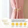 2Pcs Metal Bow Curtain Holdback Decorative Gold Bow Knot Curtain Tieback Modern Window Drapery Holdback Hook Curtain Tiebacks