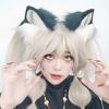 Handgefertigtes Kunstfell Katzenohren Stirnband Animie Kopfschmuck für Damen und Teenager Cosplay Kostüm Party Verkleidungs Accessoires