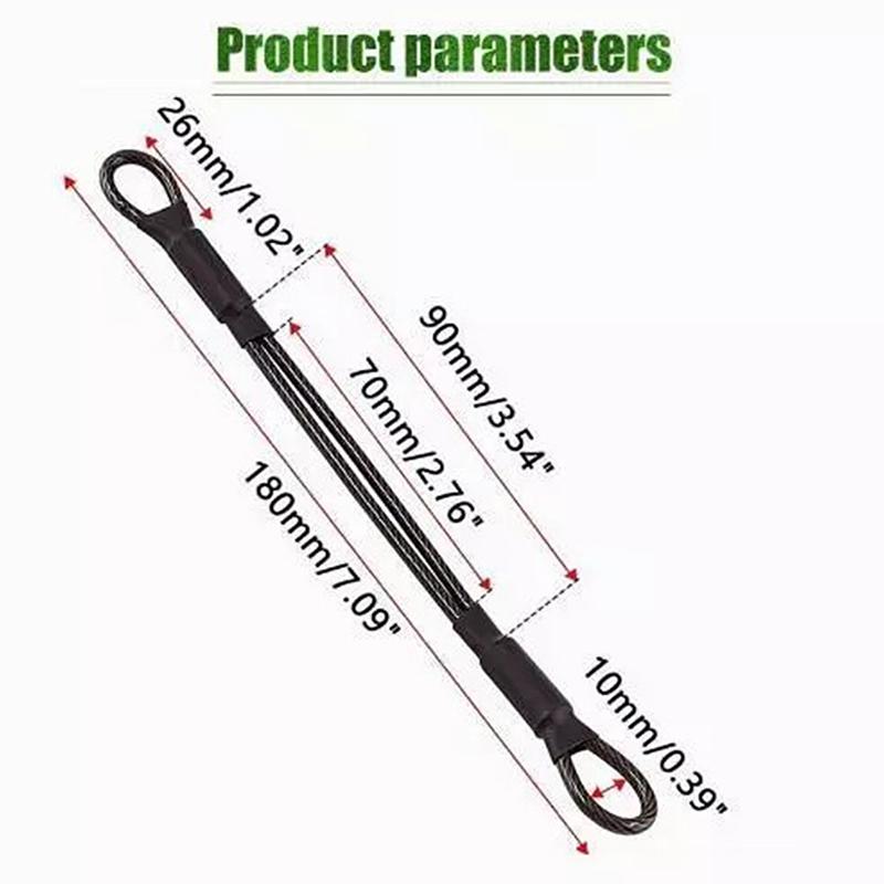 Anti-Theft Reminder Rope Motorcycle Bicycle Full Helmet Storage Wire Rope Helmet Luggage Anti-Theft Rope Outdoor Sports Use