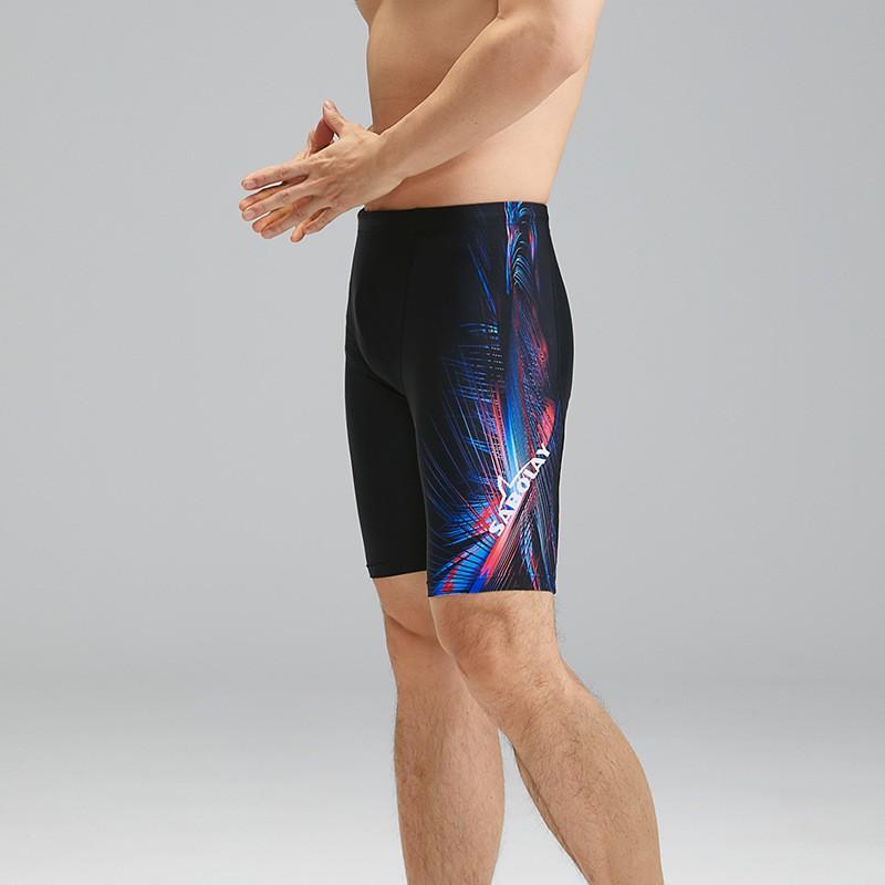 Mens Quick-Dry Chlorine-Resistant Swim Trunks Swimming Surfing Bathing 5-Inch Board Shorts