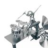 Funny Percussionist Figurine Metal Wind Spinner Rockin Art Figurine  Garden Courtyard