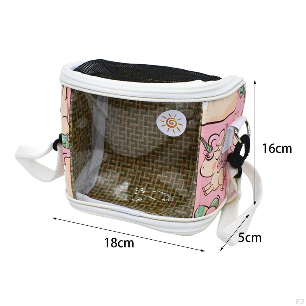 Bird Carrier Crossbody Bag Lightweight 18x5x16cm Shoulder Travel Parrot Cage for Picnic Outdoor