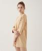 Letters Square Neck Casual Dress (Orange)
