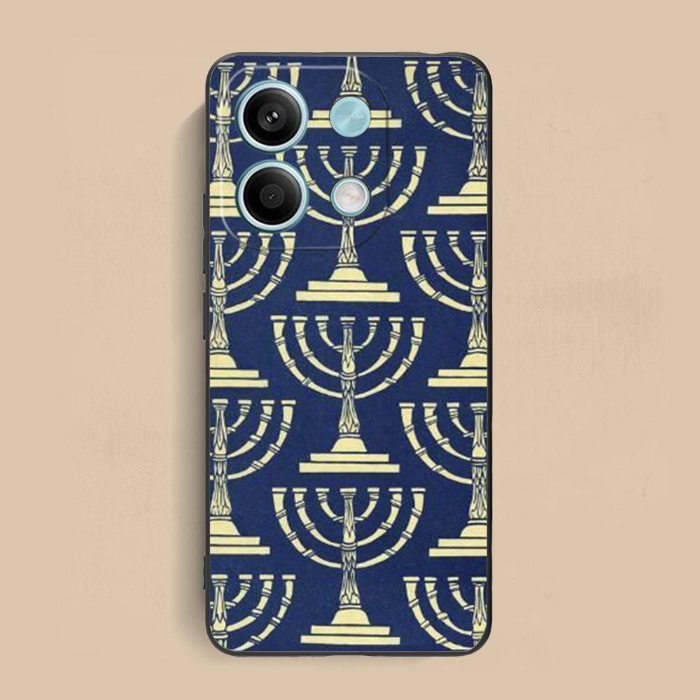 

Jewish Hanukkah Mobile Phone Case for Xiaomi Redmi Note 14 13 12 11 S Pro Plus 4G 5G Colorful Printing Cover Cover Pretty Luxury Redmi Note 11S 4G