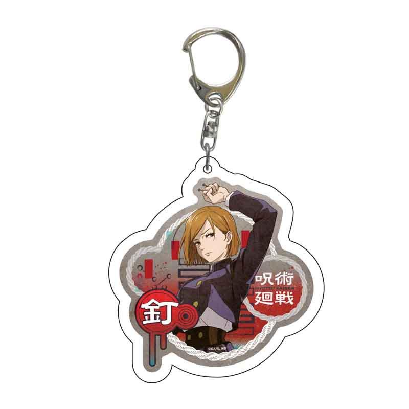Jujutsu Kaisen Anime Keychain Itadori Yuji Gojo Satoru Cartoon Acrylic Bag Keyring Pendant Cos Accessory