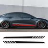 Car Vinyl Side Decals for Tesla Model 3 Body Side Sticker Stripes Racing Style Decor Decal Modification Stickers 2pcs