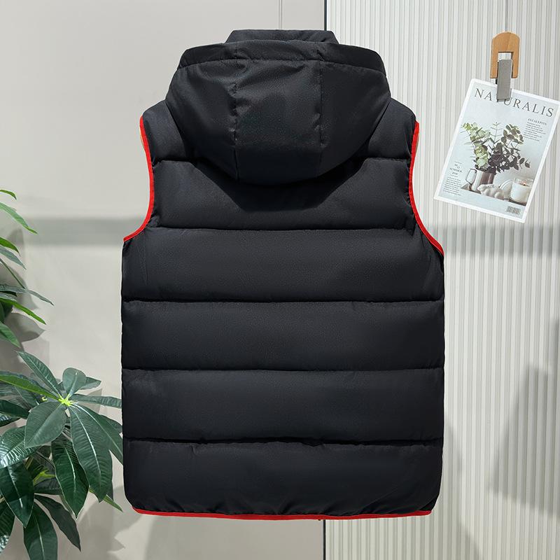 Podzimní a zimní pánská vesta péřová bavlněná bunda ramena teplá vesta svrchní oblečení koňská bunda