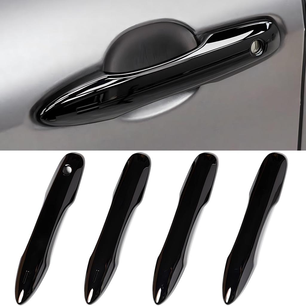 No Adhesive Snap-On Car Door Handle Cover Protector Compatible For Toyota 2018- 2024 2025 2026 Camry -2026 Corolla - Avalon 2016-2026 Prius -2024