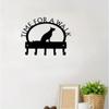 Wall Mounted Dog Leash Hanger - German Shepherd Key Hook, Coat Rack & Key Holder for Entryway