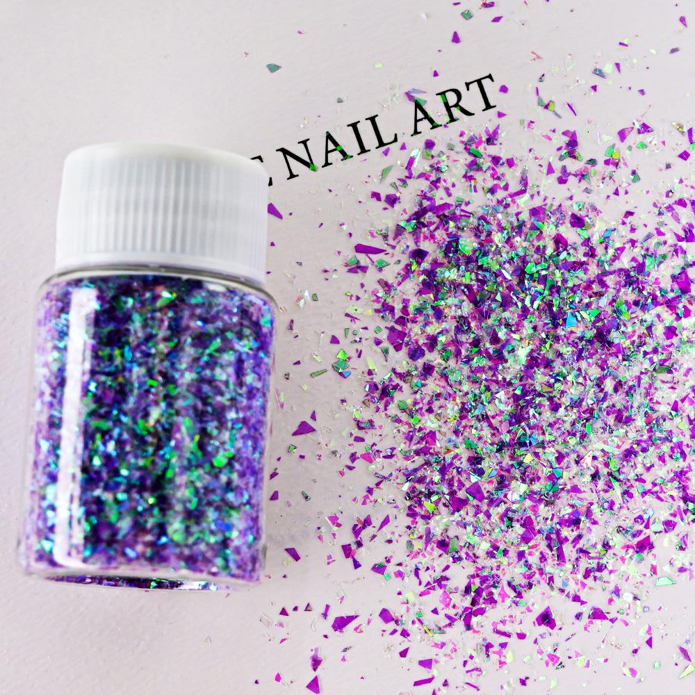 Συμφωνία Ακανόνιστα Πούλιες Μπουκαλάκι 20ml DIY Εποξειδική Άμμος Κινούμενη Μακιγιάζ Ματιών Τέχνη Νυχιών Κοσμήματα Γκλίτερ Πούλιες