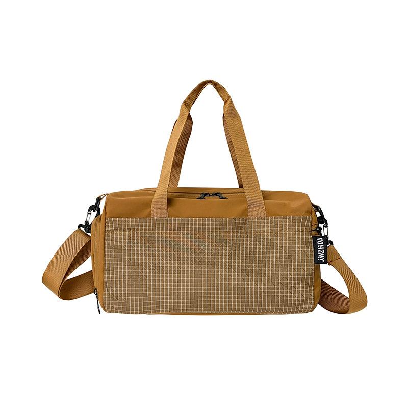 

Color matching travel bag Men s fashion student large-capacity sports fitness bag Short trip Women s shoulder messenger bag