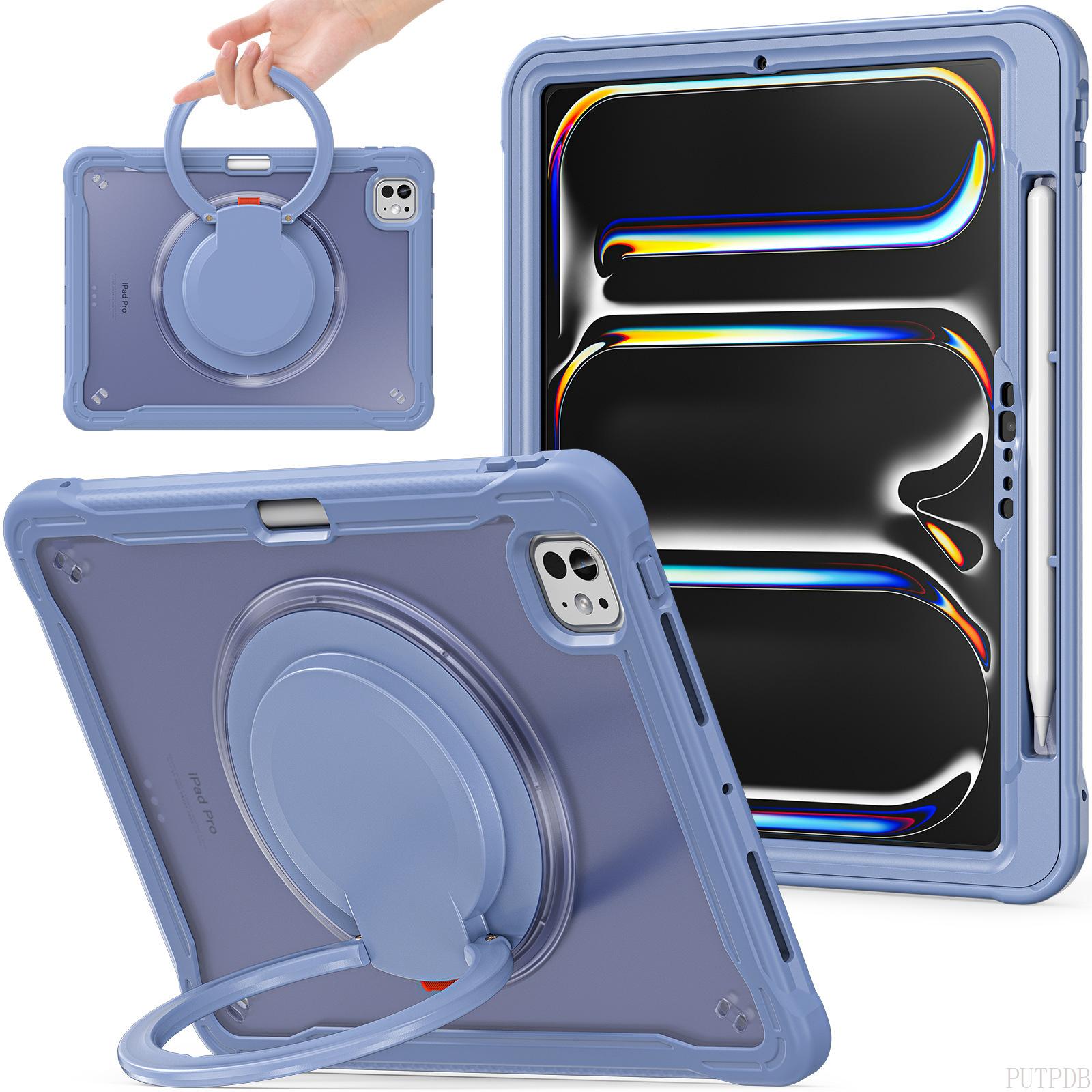 Hoesje Voor iPad Air 11  A2902/A2903/A2904 Schokbestendige Cover iPad Pro 13 12.9 3 4 5 6e 10.9 10 9 7 8 10.2 Mini6 Standaard Funda iPad Air1 Air2 9.7in