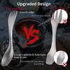 Titanium Camping Cutlery Set Lightweight Portable Outdoor Fork Spoon Chopsticks for Hiking Picnic Travel
