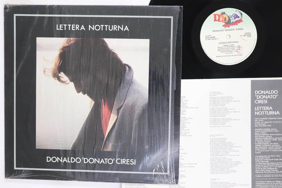 LP Record DONALDO CIRESI Lettera Notturna DDD25408 DDD 1983 Italy Pop Used