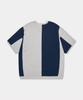 ZENSAI Combination Block Knit Grey