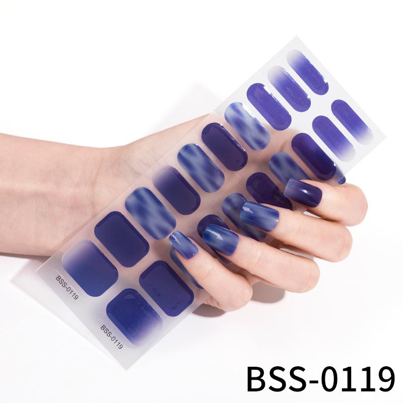 Gel Manicure Stickers Semi-cured Gel Nail Stickers Nail Polish Glue Manicure Stickers