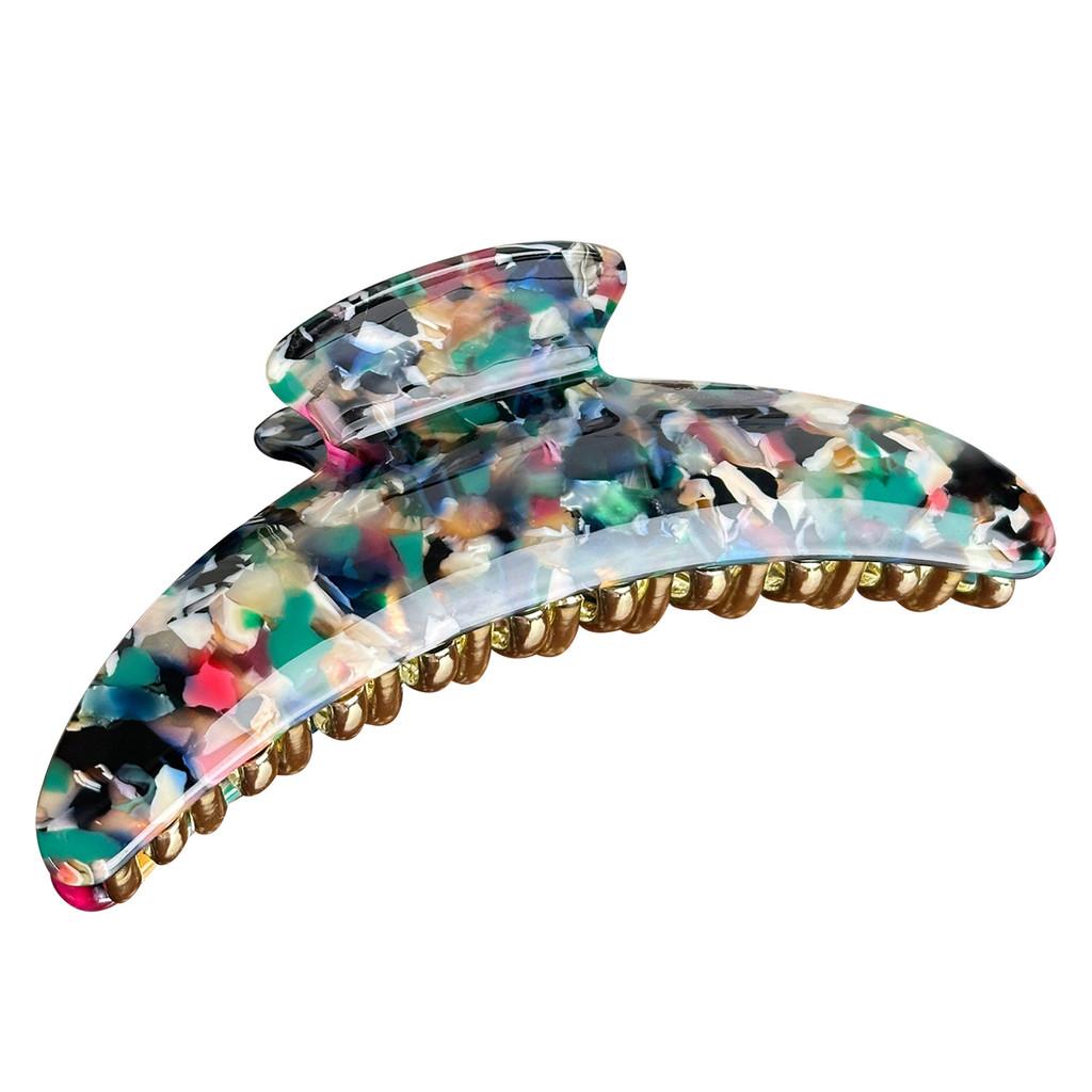 Large Unique Moon Hair Claw Clips With Highend Acetate Material For Women