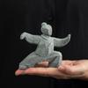 Chinese Style Tai Chi Kung Fu Statue Natural Artificial Stone Tea Pet Figurine Handmade Heavy-duty Kung Fu Character Ornament