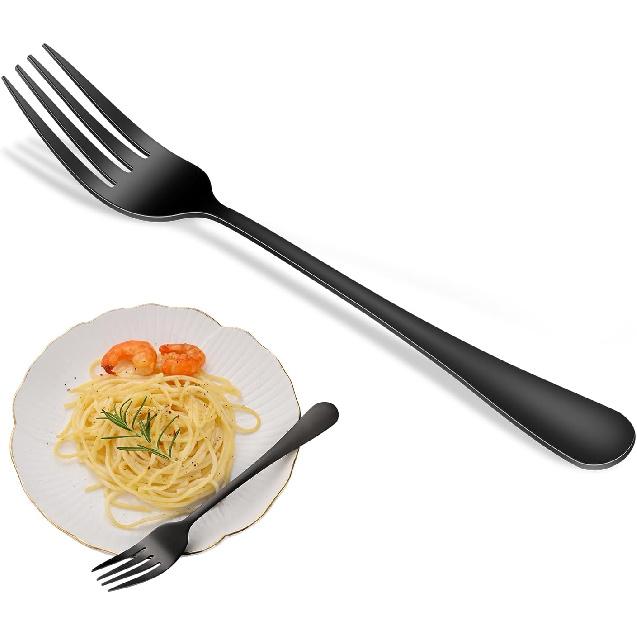 Dinner Forks,8-Piece 8 Inches Stainless Steel Table Fork,Dishwasher Safe Flatware Forks,Food Grade Mirror Polishing Silverware Main Fork For