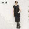 Women's Wool Blend Sleeveless Midi Dress