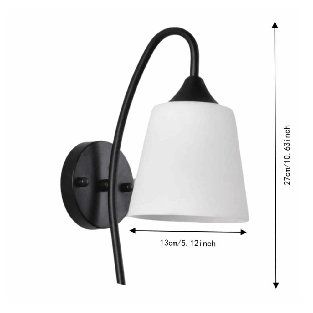 Milky White Glass Wall Sconce Light 110-220V Wall Mounted Lamp Wall Light Fixture  Living Room