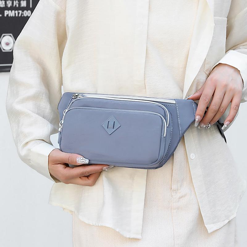 Women's New Fanny Pack Outdoor Leisure Sports Breast Bag Fashionable and Simple Portable Mobile Phone Bag