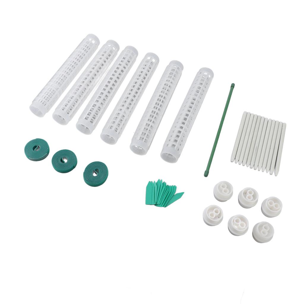 6PCS Plastic Moss Poles for Monstera Small Medium Climbing Plants 10 Inch Stackable Plant Support