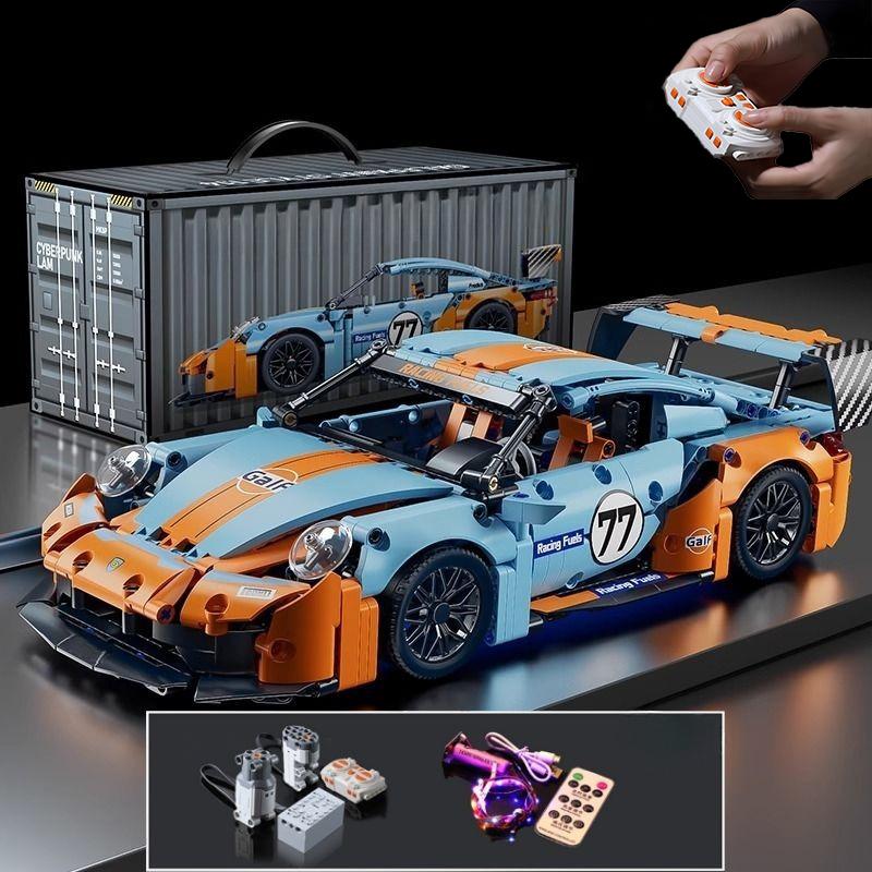 1:Mattoncini Super Auto da Corsa Scala 1:14, Kit Modello Veicolo Sportivo Fai-da-te Giocattolo da Costruzione Regalo per Ragazzi Bambini Età 8-12 14