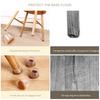 8Pcs Chair Leg Cover Floor Protector with Felt Pad Clear Noise Reduction Scratch Protection Round Square Hardwood Tile Floor Furniture Feet Cover Kit