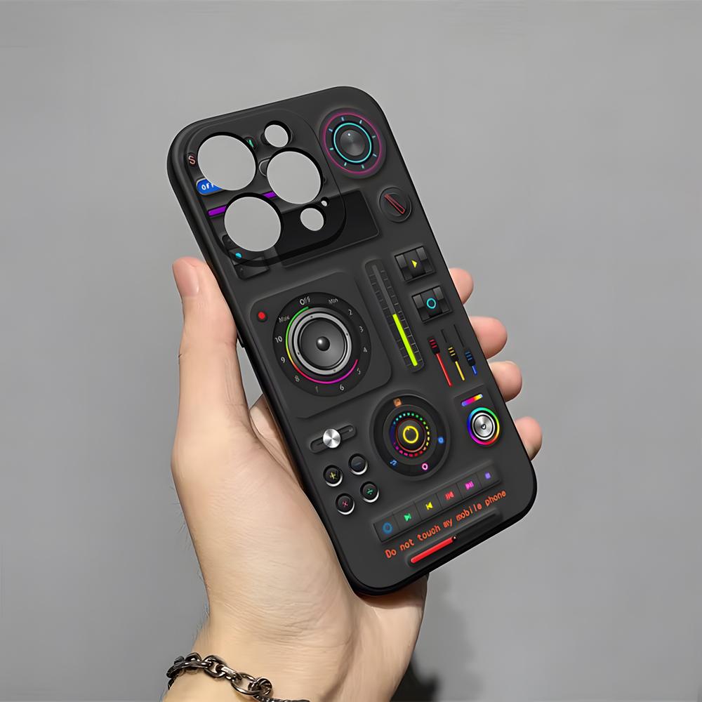 Retro Music Tapes Camera Phone Case For 16 Pro Max Iphone 15 14 Pro Max 13pro 11 X Xs Xr 8 7Plus Silicone Cover