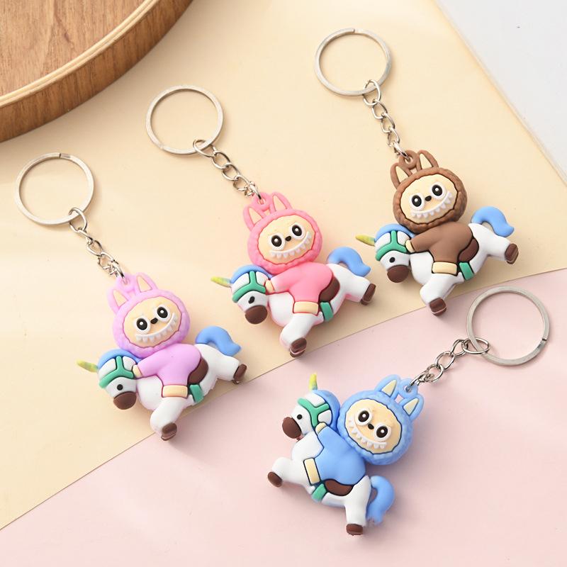 Desenho Animado Bonito Pingente de Boneca Chaveiro Pingente de Bolsa Kawaii Corrente para Celular Criativo Decorações Penduradas para Mochila Acessórios Presentes