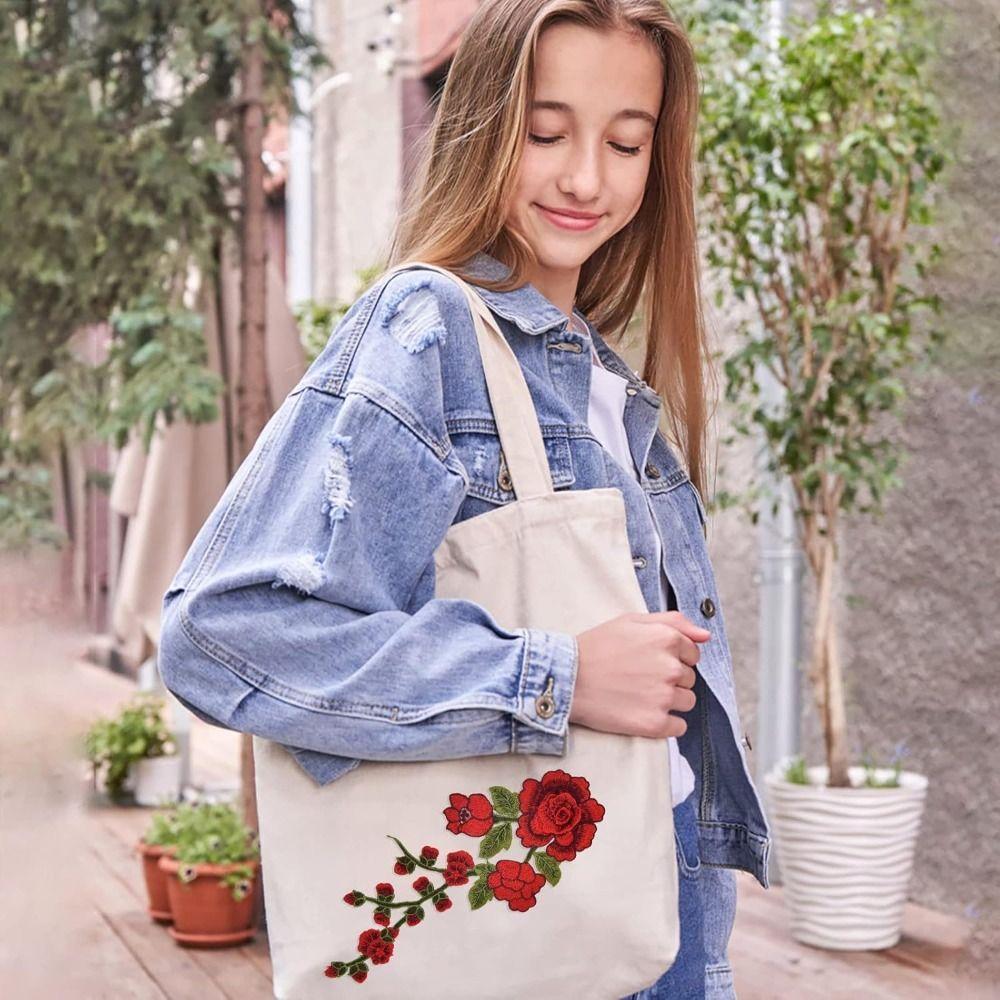 Floral Embroidery Flower Patch Multicolor Sew on Patch Fashion Elegant Sewing Accessories