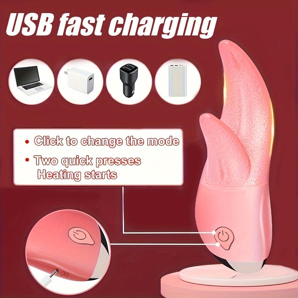 Realistic Double Tongue Stimulator Sex Toys G-spot Clitoral Stimulator 18+ Rechargeable Clitoral Stimulator Vibrator Adult Toys for WomenPlay