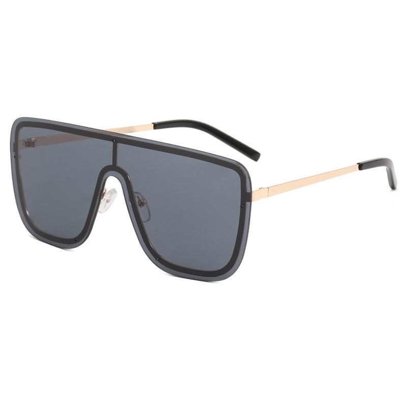 One-Piece Sunglasses Men'S And Women'S Personalized Large-Frame One-Piece Sunglasses Trend Couple Sunshade Glasses Trend