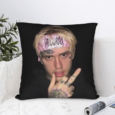 Lil Peep Picture Pillowcase Printed Polyester Cushion Cover Decorative  Pillow Case Cover Home Zippered 45*45cm