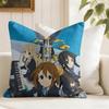 Anime KKON Cartoon Cushion Cover Natural Linen Double Sided Print  Throw Pillow Case for Sofa Couch Home Decor